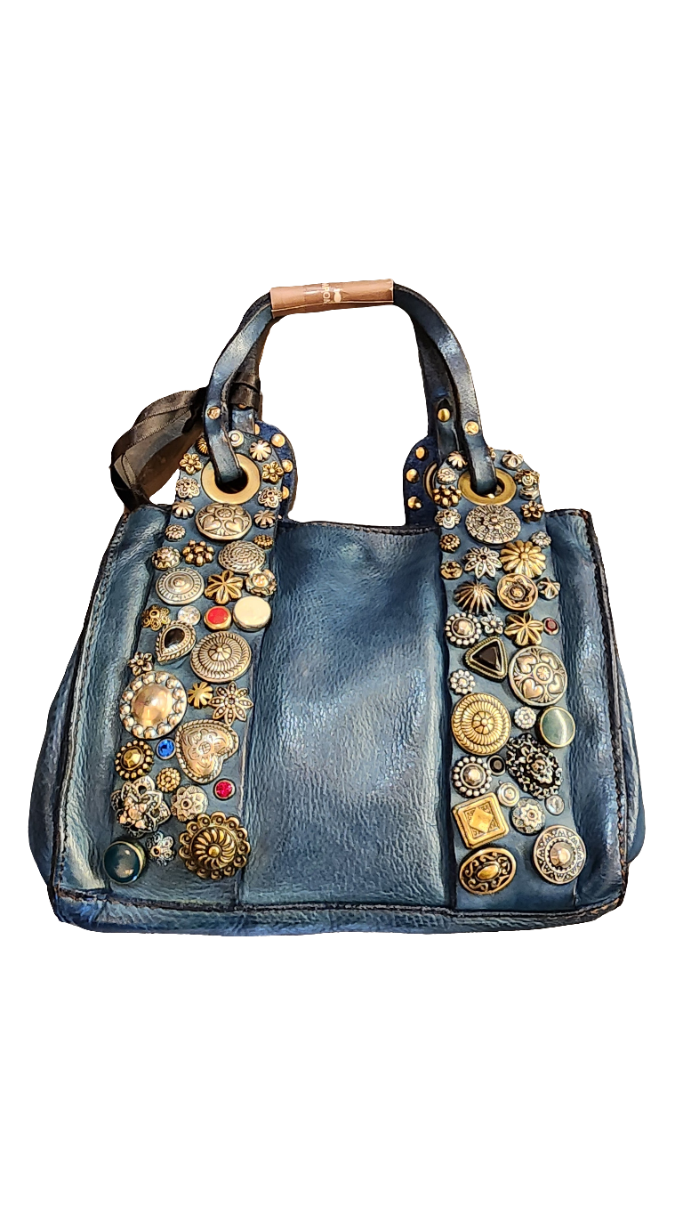 Campomaggi - Bella di Notte bag Saphire blue leather