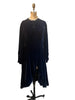 Maxi riding coat - (silk Velvet) - Midnight Blue