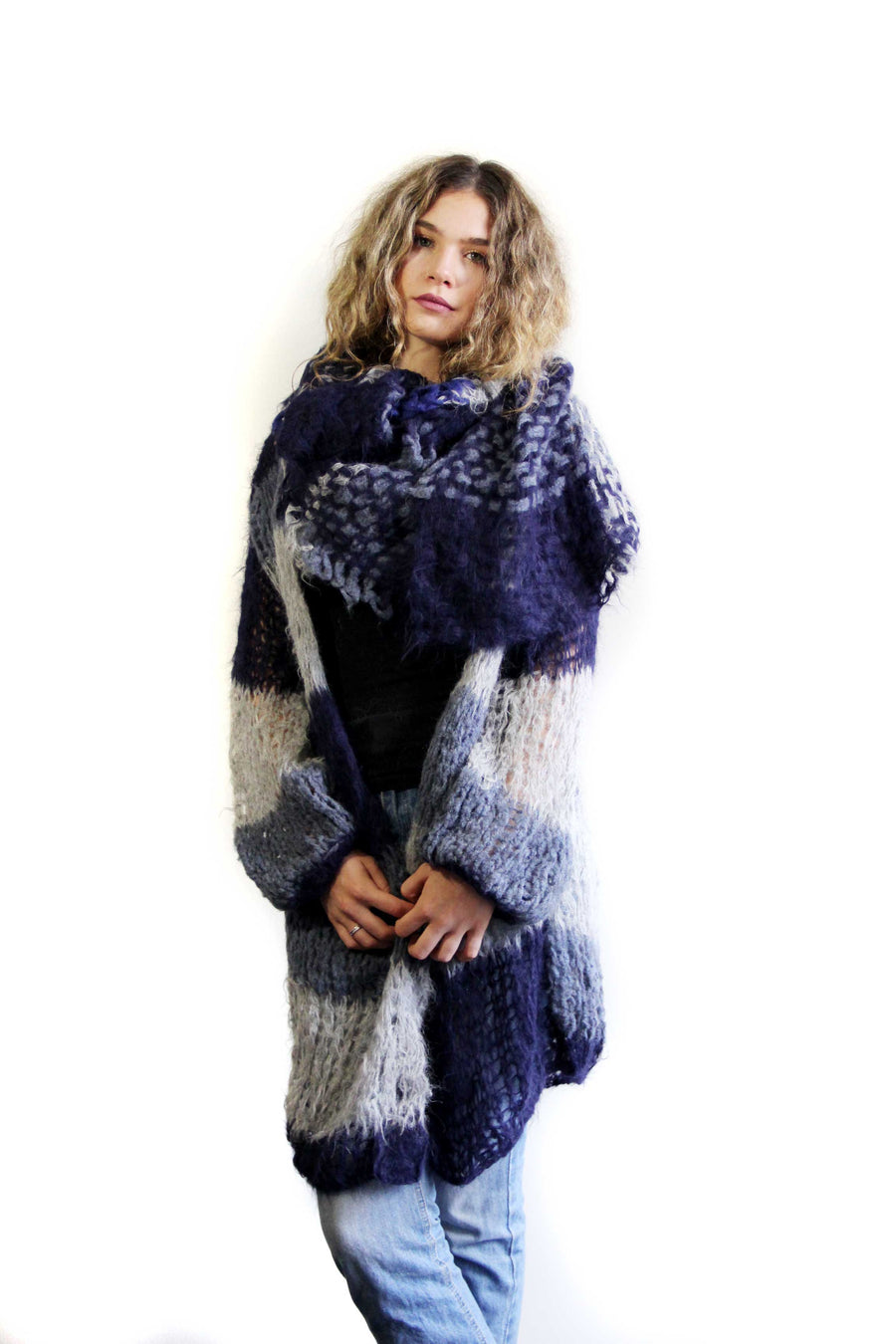 Hand Loom Large Wrap - Alpaca