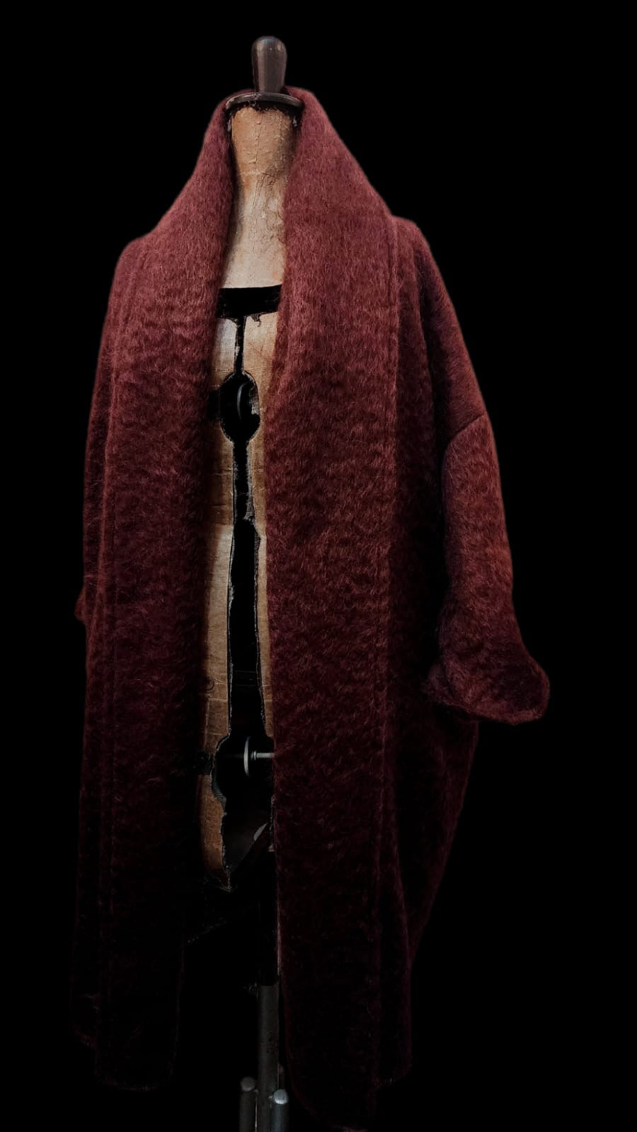 Mohair Cocoon Coat Rust – Amano by Lorena Laing - Main Image