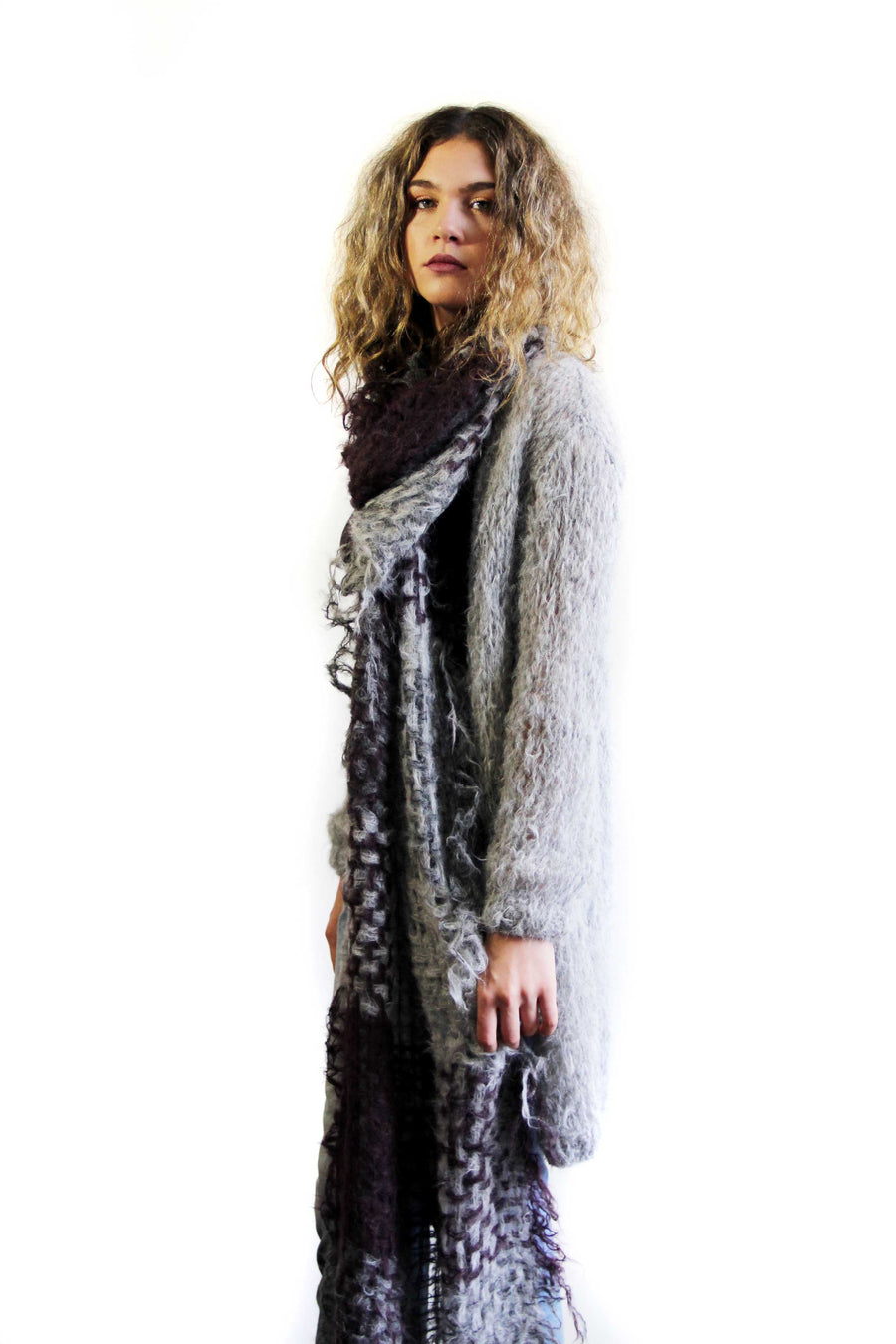 Hand Loom Large Wrap - Alpaca