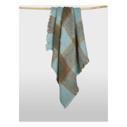 Mantas Ezcaray blanket - Mohair cuadros Powder Blue