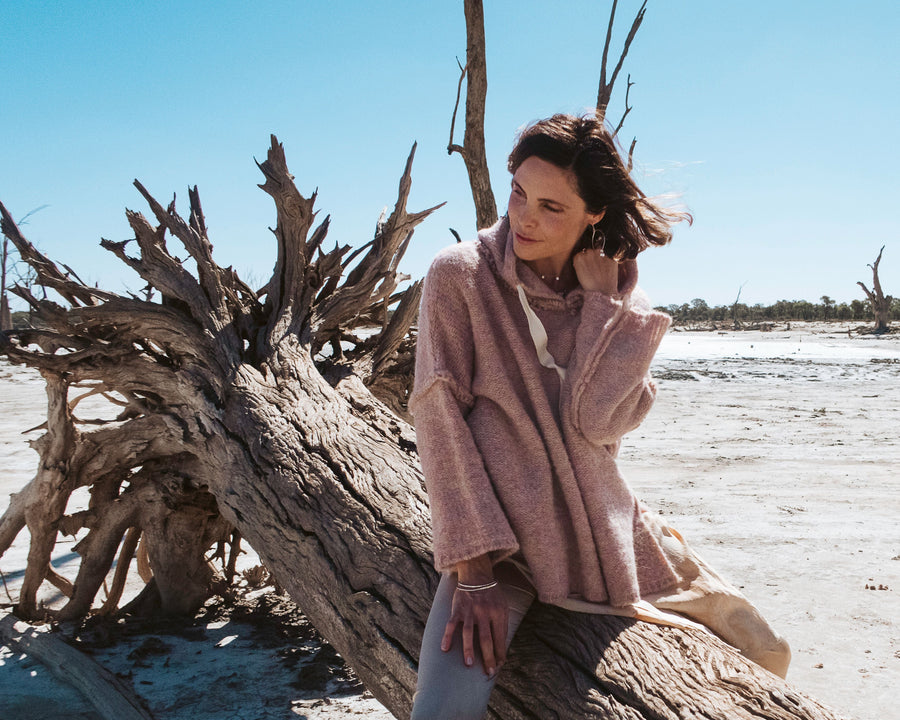 Sloppy Joe Hoodie (Alpaca) Candy Pink