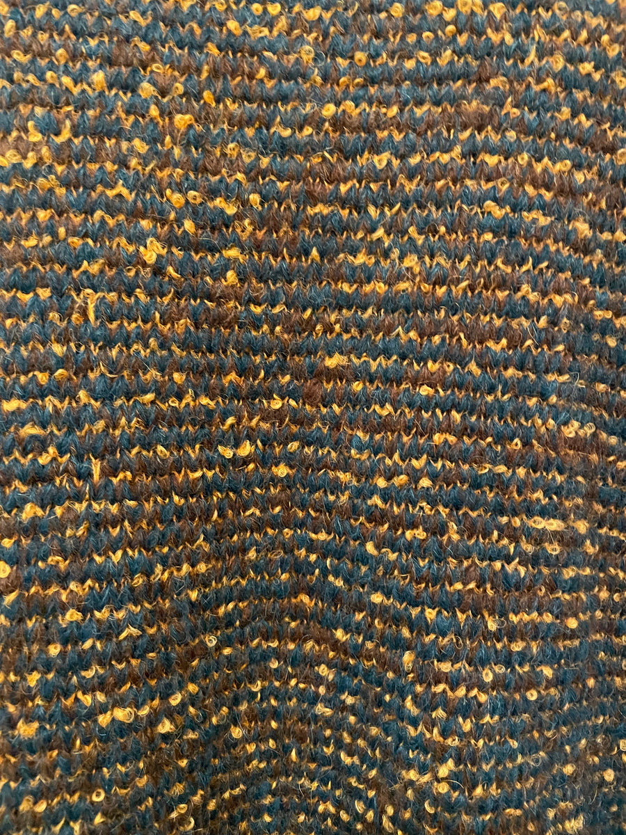 Freckles Funnel Neck Sweater (Alpaca)- Ocean