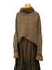 Freckles Funnel Neck Sweater (Alpaca)- Ocean