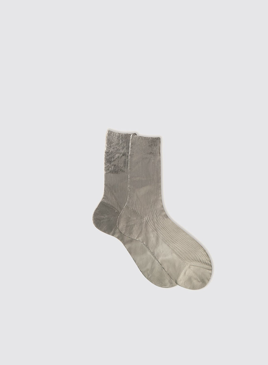 Ribbed Laminated socks (Silk)