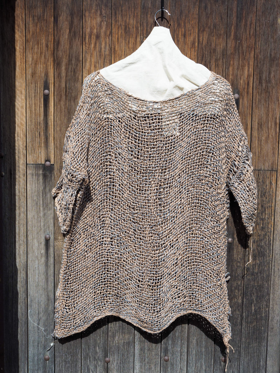 Hand Loom Top (Linen) - Natural
