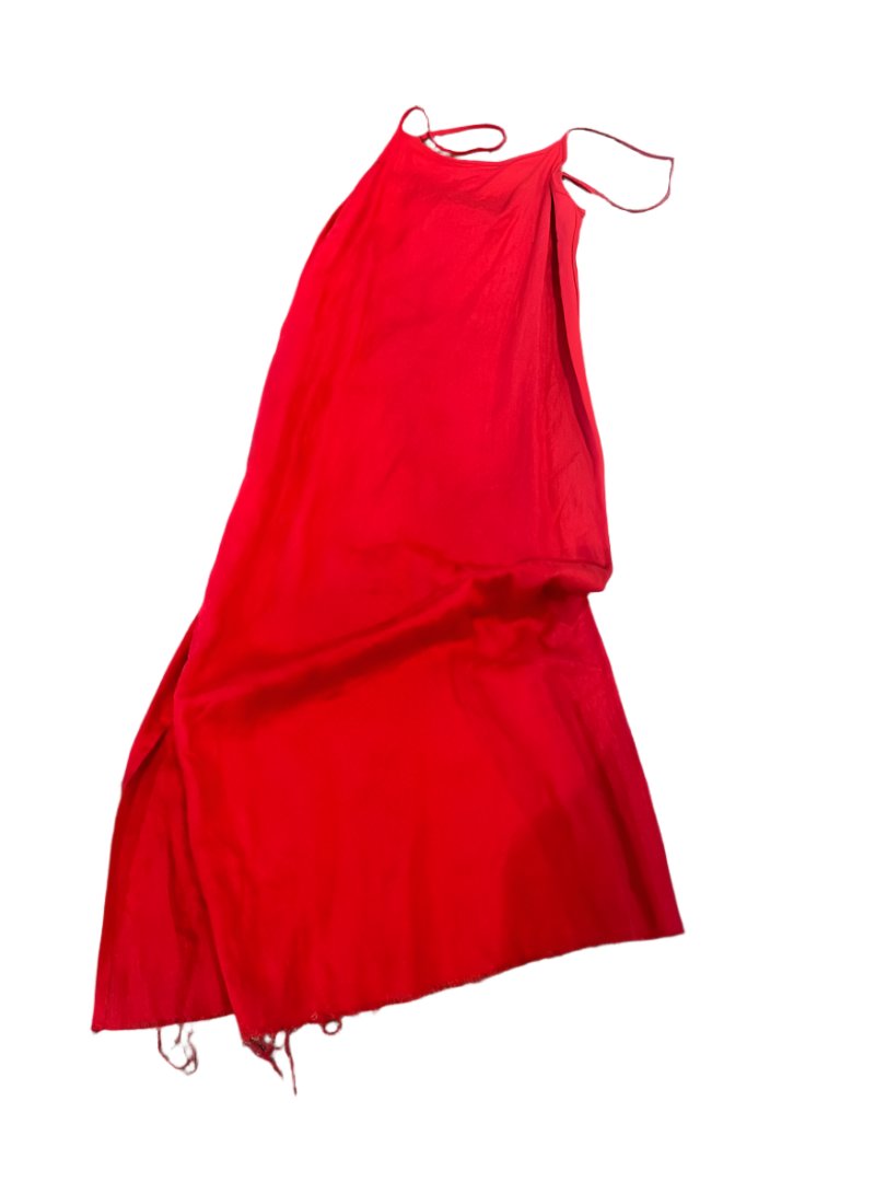 Slip Dress Linen - Red