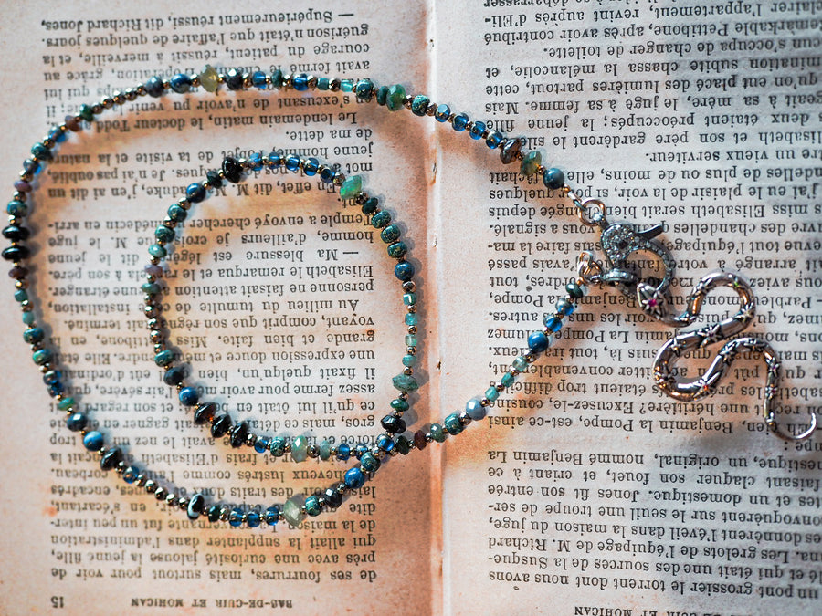 Linden necklace with Sissou the snake pendant