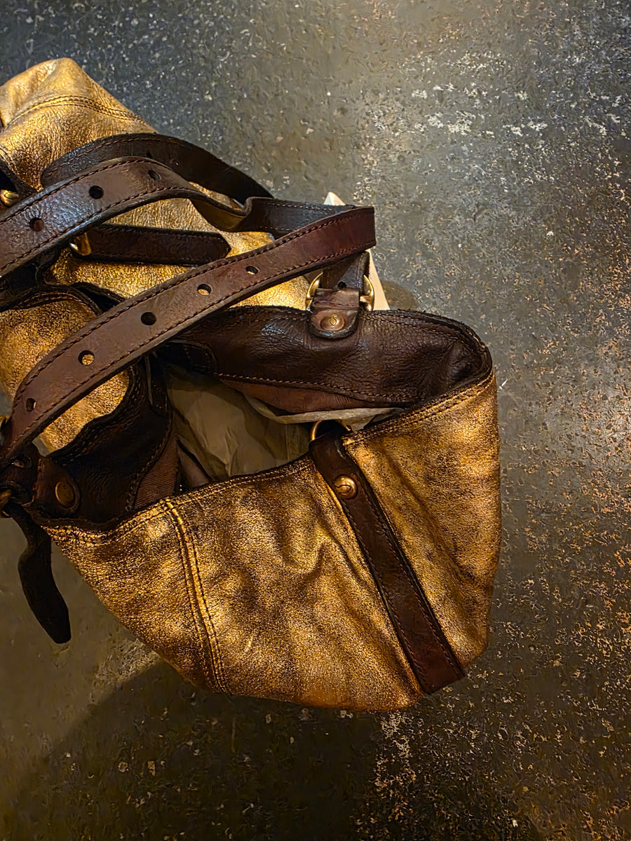 Campomaggi Lidia laminato shoulder bag - Leather