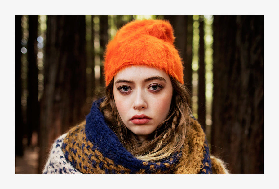Cuffia Angora -Red