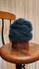 Hand knit cable beanie - (Alpaca) Ocean