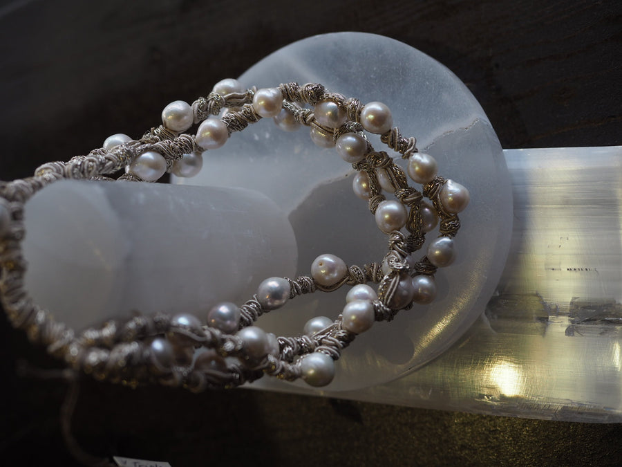 Triple Strand Tahitian Pearls Necklace - Ivory