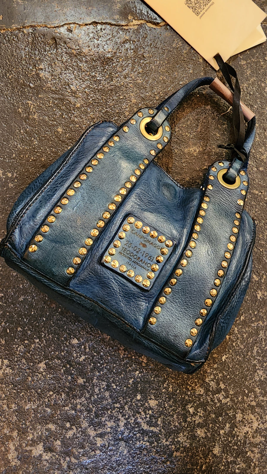 Campomaggi - Bella di Notte bag Saphire blue leather