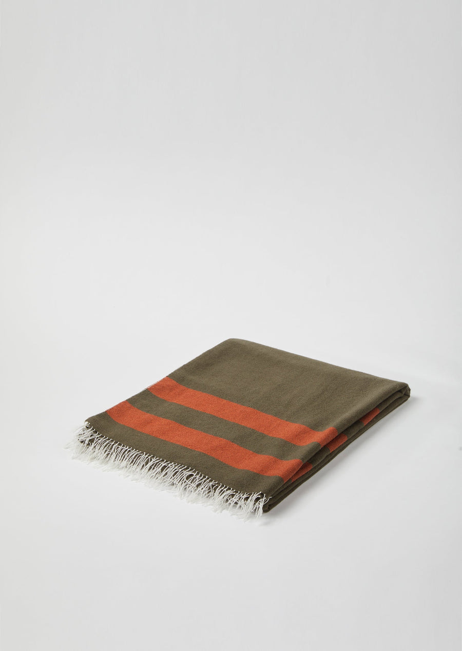 Mirror Throw Striped (Cashmere) Charcoal