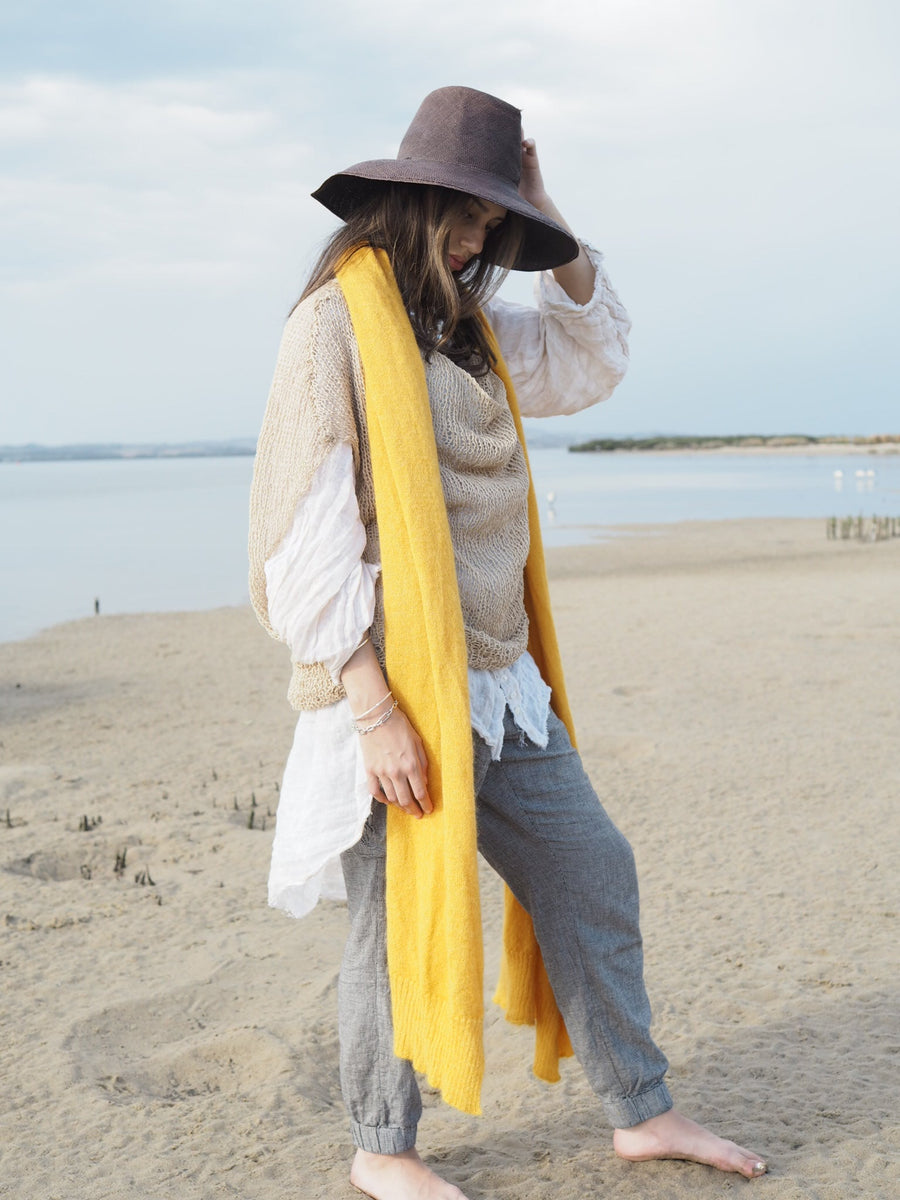 Luxe Light Weight Wrap (Alpaca) Buttercup
