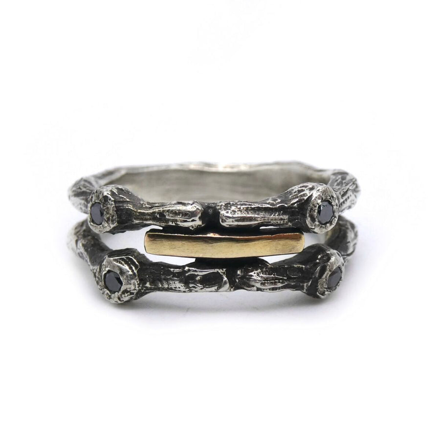 Custode Ring (Black Diamonds)
