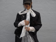 Maxi Riding Coat (Silk Linen) - Black
