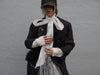 Maxi Riding Coat (Silk Linen) - Black