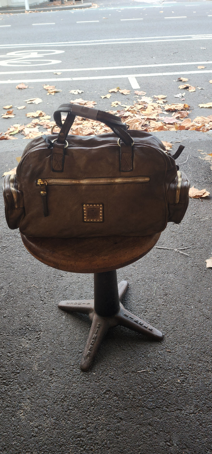 Bauletto bowling bag (Leather) Military