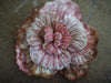 New York Hand Crafted Flower Brooch - hand painted silk Velvet