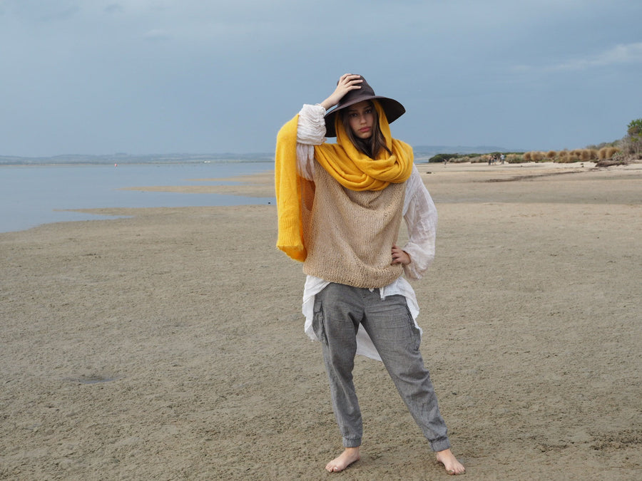 Luxe Light Weight Wrap (Alpaca) Buttercup