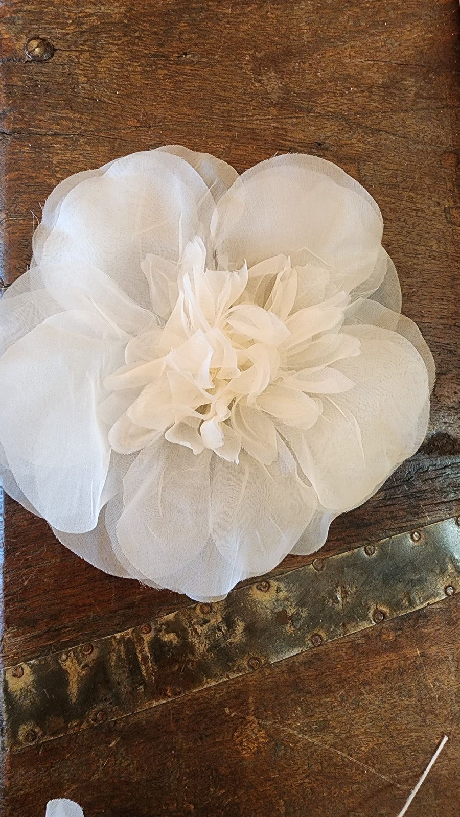 New York Hand crafted flower brooch - Silk