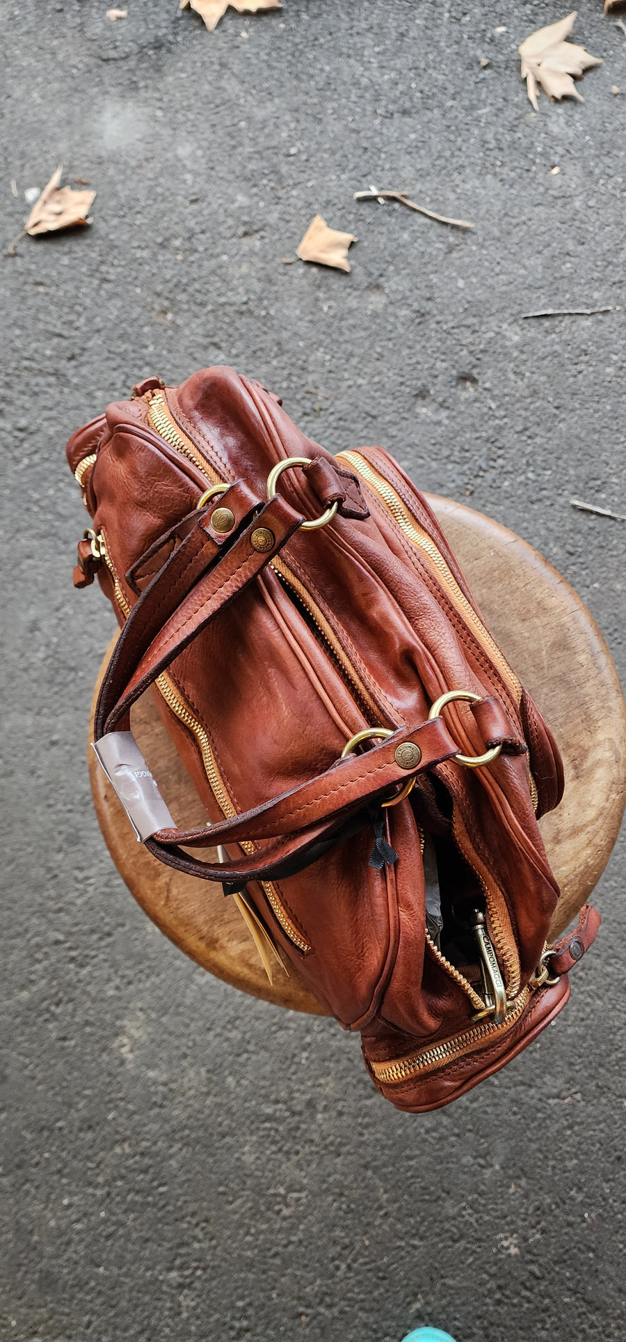 Bauletto bowling bag (Leather) Military