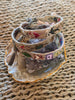 Antonia Rossi Embroidered Silk Bracelet - taupes