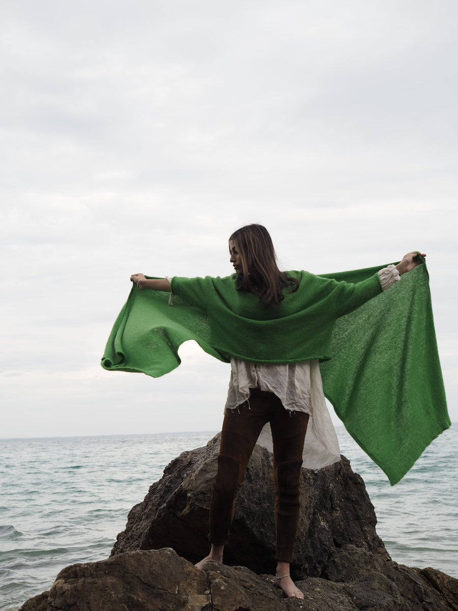 Luxe Light Weight Wrap (Alpaca) Green