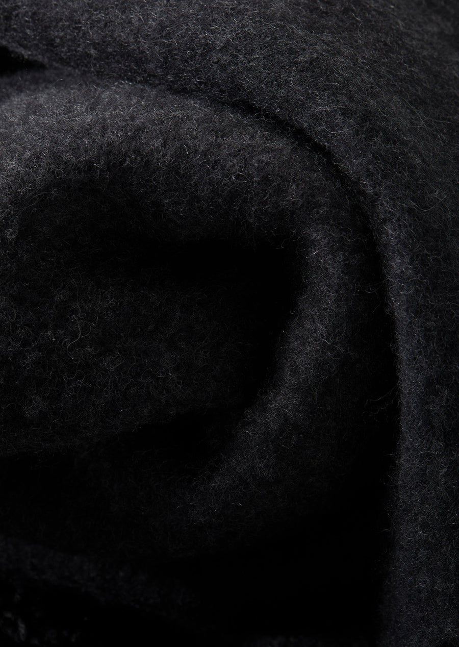 Soft Felted Cashmere Blanket ( Baby Cashmere ) Charcoal