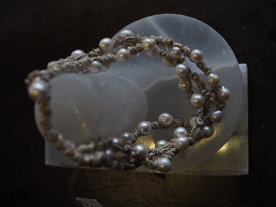 Triple Strand Tahitian Pearls Necklace - Ivory