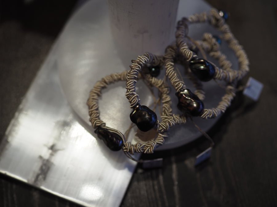 Baroque Pearl Bracelet - Black Pearl