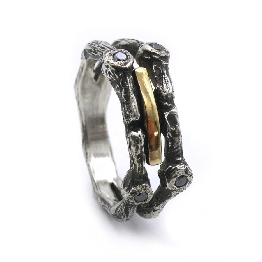 Custode Ring (Black Diamonds)