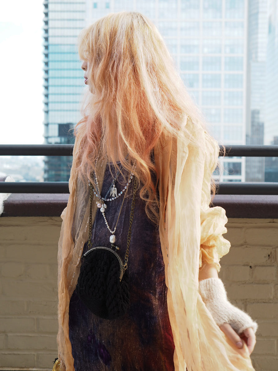 Slip Dress (Silk Velvet) - hand dyed