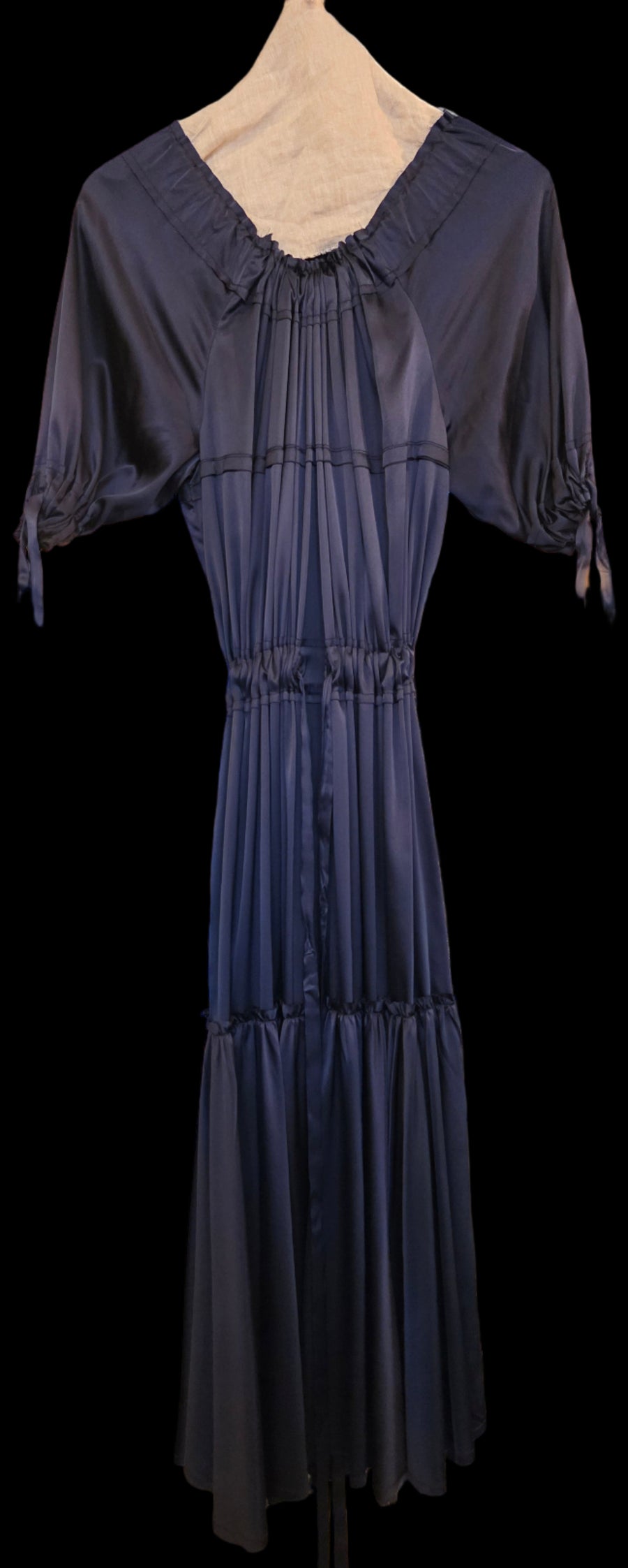 Volant Dress (Silk Satin)