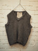 Luxe V Neck Vest (Alpaca) - Charcoal
