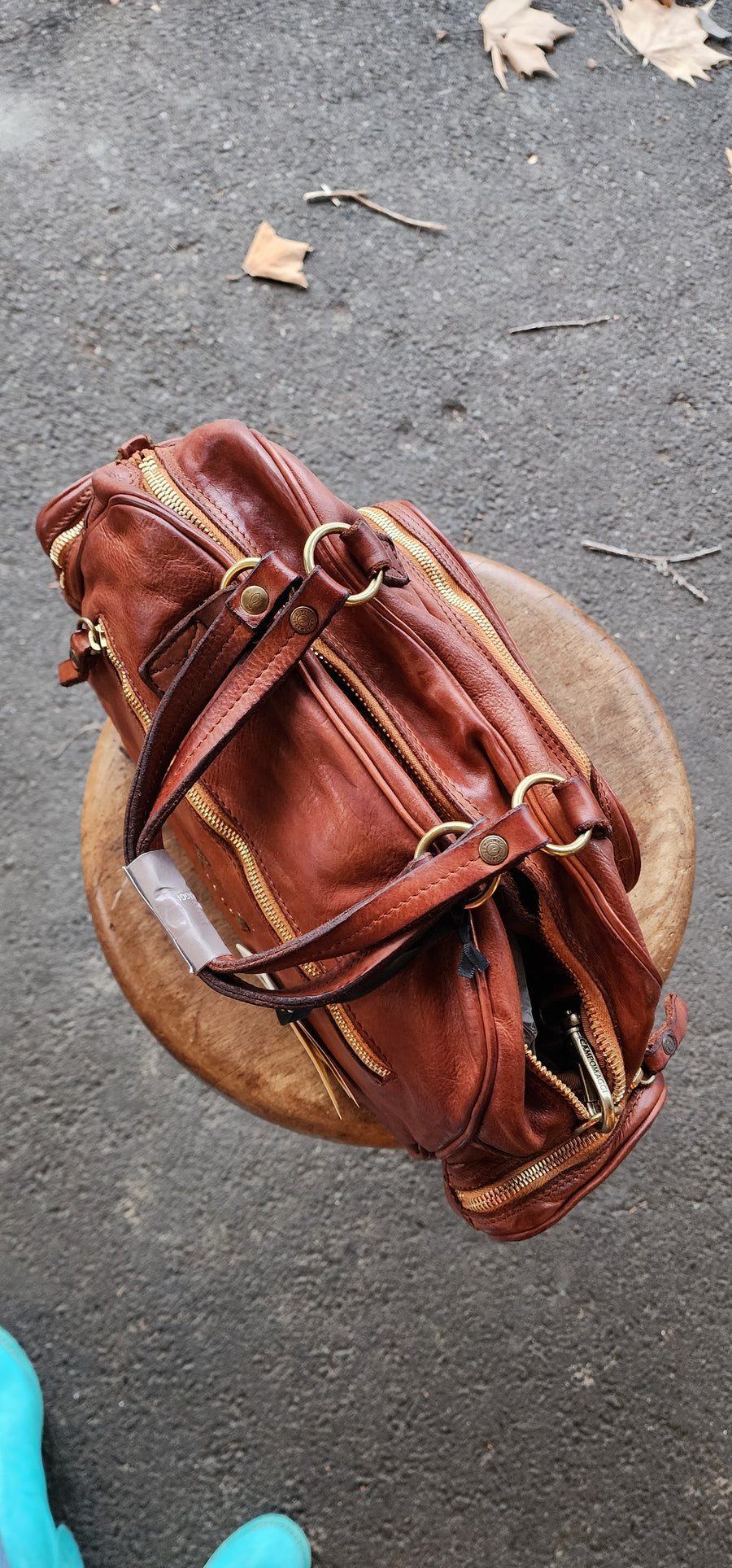 Bauletto bowling bag (Leather) Military