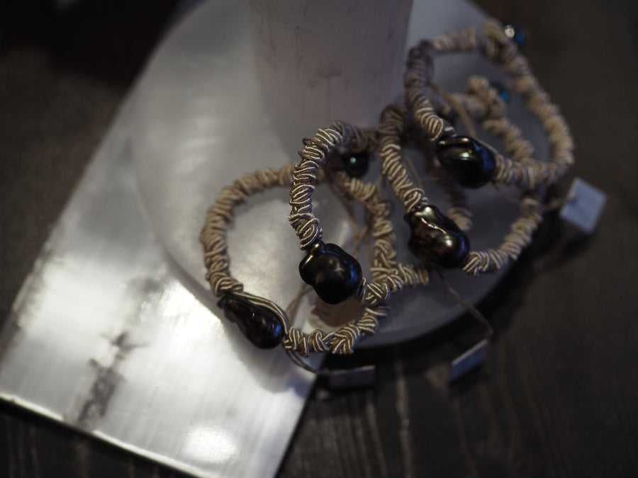 Baroque Pearl Bracelet - Black Pearl