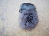 New York Hand Crafted Flower Brooch (Silk) Black posie