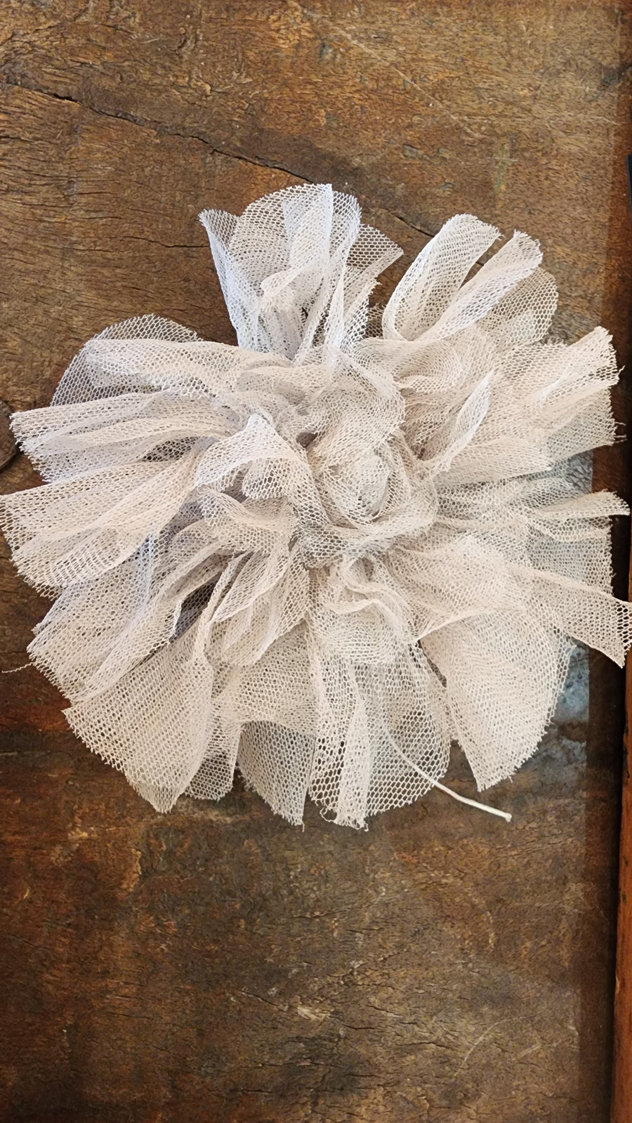 New York Hand crafted flower brooch - Silk tulle