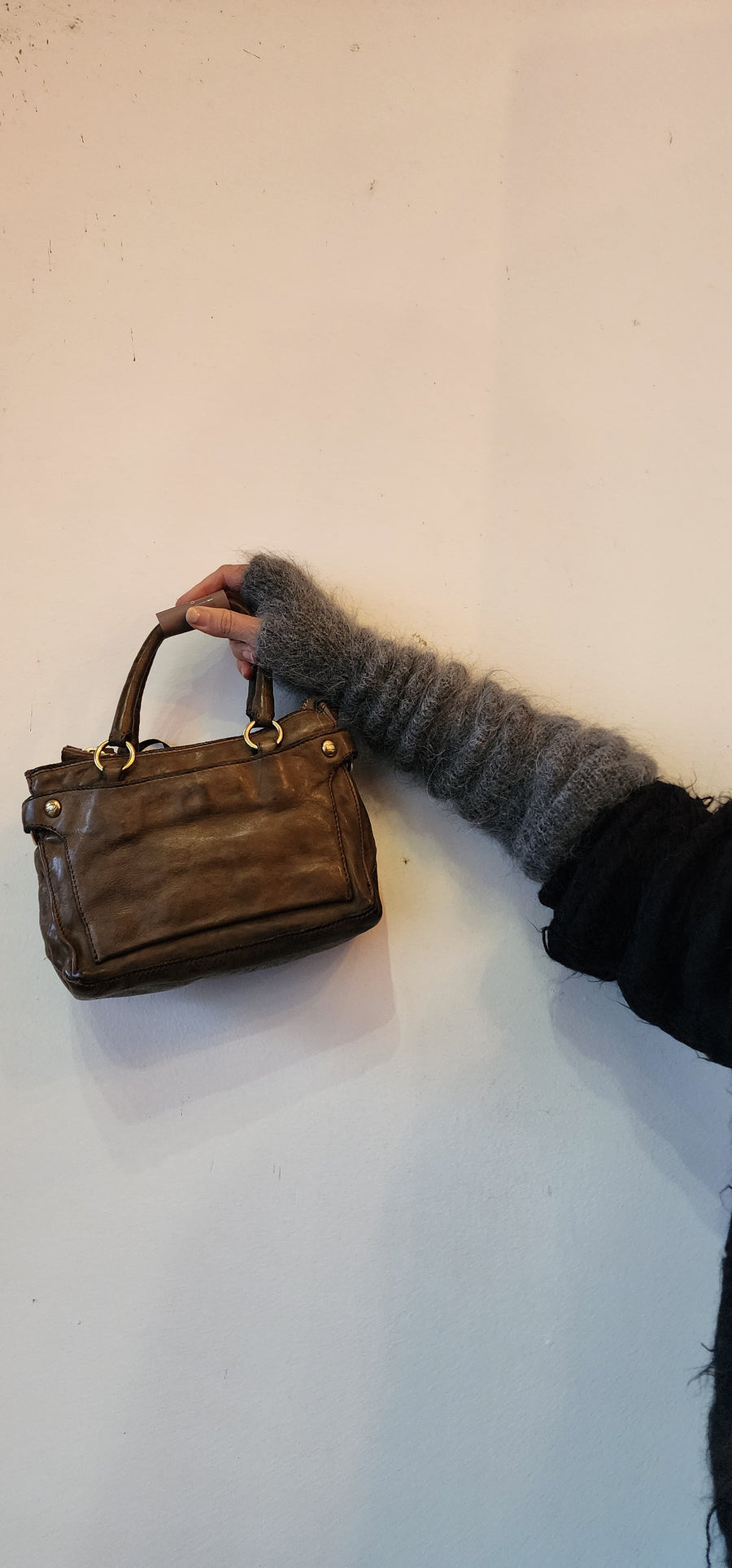 Shopping piccola vacchetta hand bag - Military Green