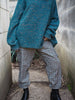 Cargo Style Pants (Linen) Prince Of Whales Check