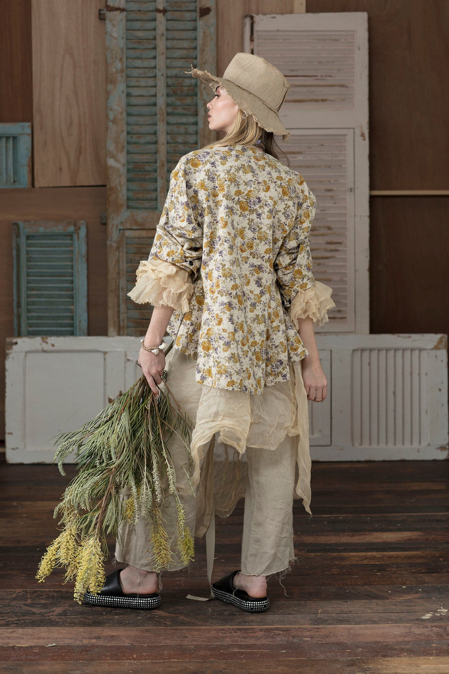 Culotte Wide Leg Pant (Linen Gauze)