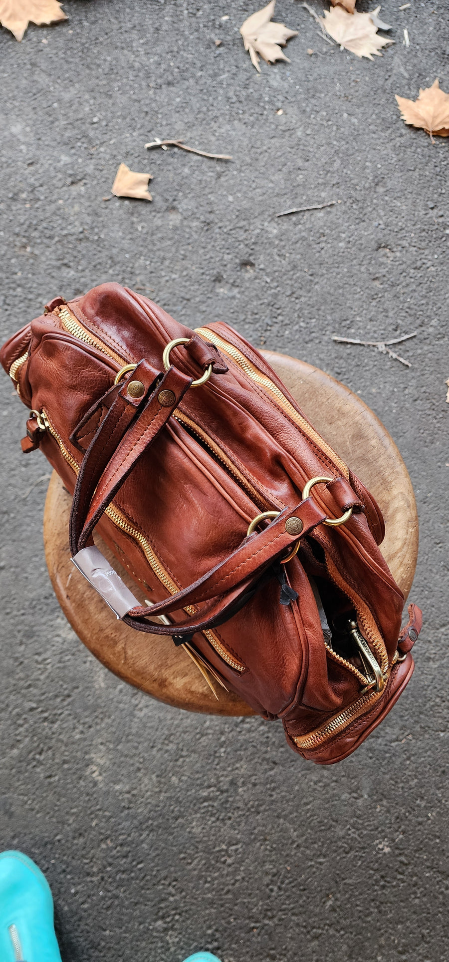Bauletto bowling bag (Leather) Military