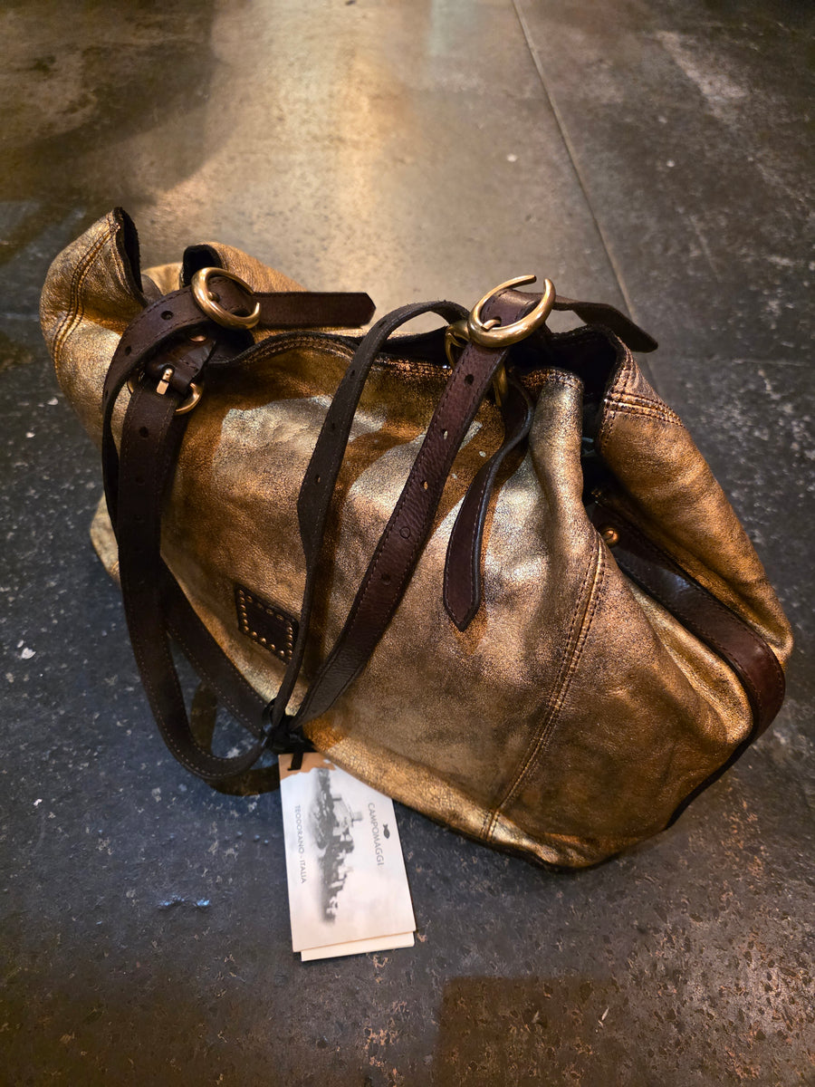Campomaggi Lidia laminato shoulder bag - Leather
