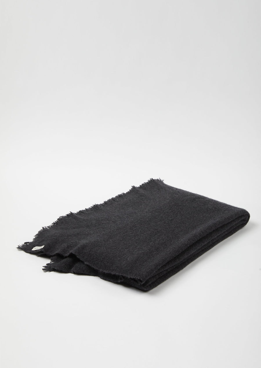 Soft Felted Cashmere Blanket ( Baby Cashmere ) Charcoal