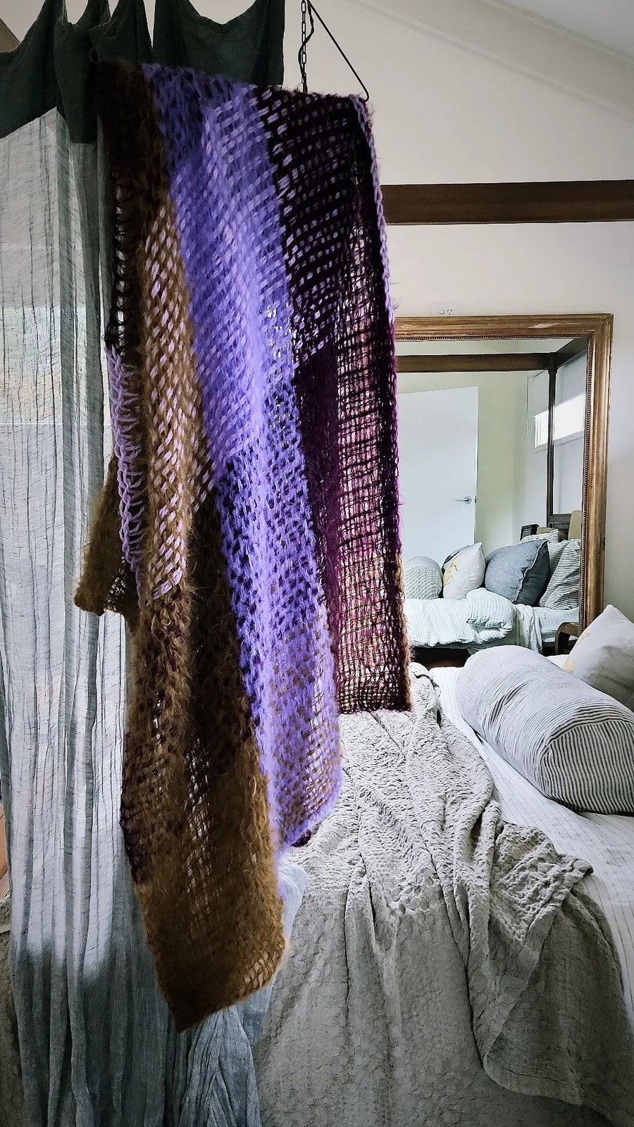 Hand Loom Large Wrap - Alpaca