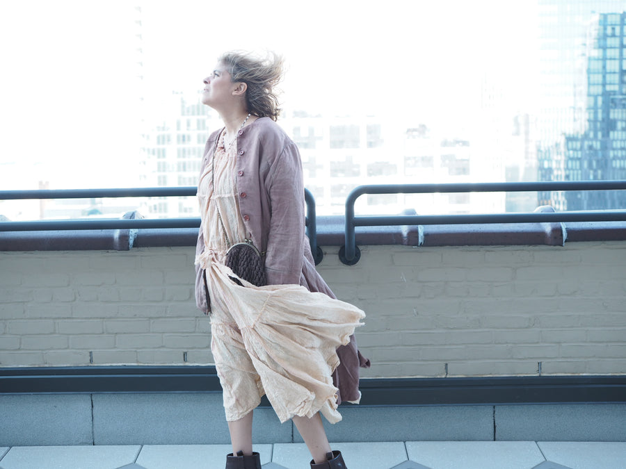 Maxi Riding Coat (Linen) - Hand dyed
