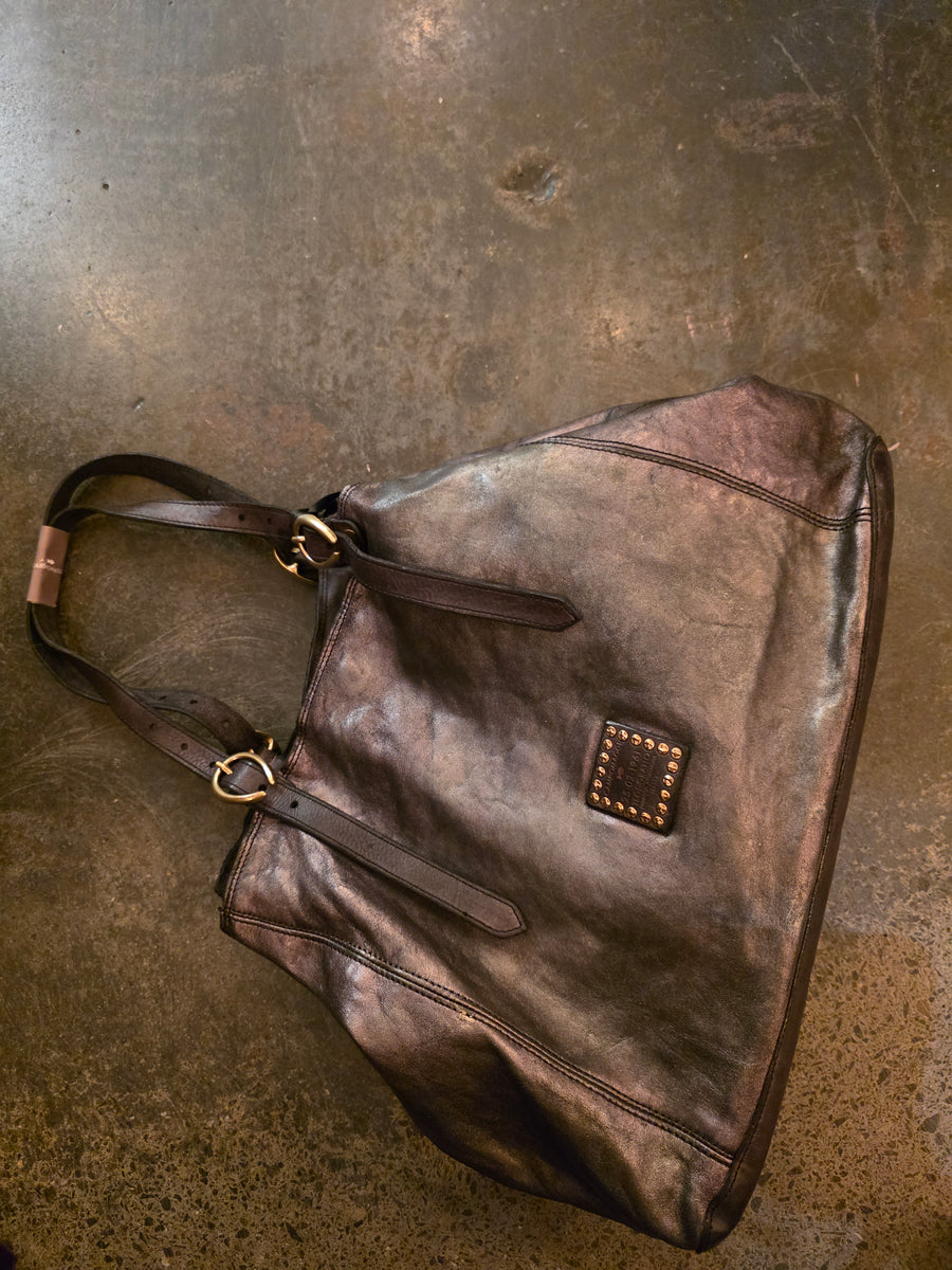 Campomaggi Lidia laminato shoulder bag - Leather